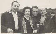Саид Шахмурзаев, Хасан Карданов, Х. Байрамукова, Мустафа Мамчуев  во время декады лит-ры и искусств КЧАО 1967г..jpg